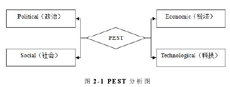 图 2-1 PEST 分析图
