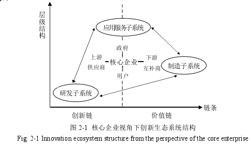 图 2-1 核心企业视角下创新生态系统结构 